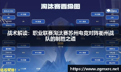 战术解读：职业联赛淘汰赛苏州电竞对阵衢州战队的制胜之道